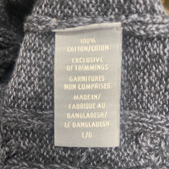 Men’s classic charcoal cableknit pullover sweater , Denver Hayes - Picture 3 of 3